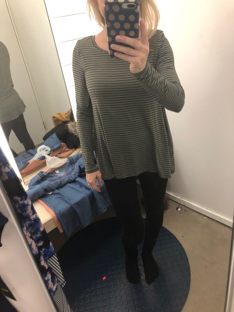 old navy luxe crew neck  | Old Navy Favorites featured by top US fashion blogger, Emmy Lou Styles