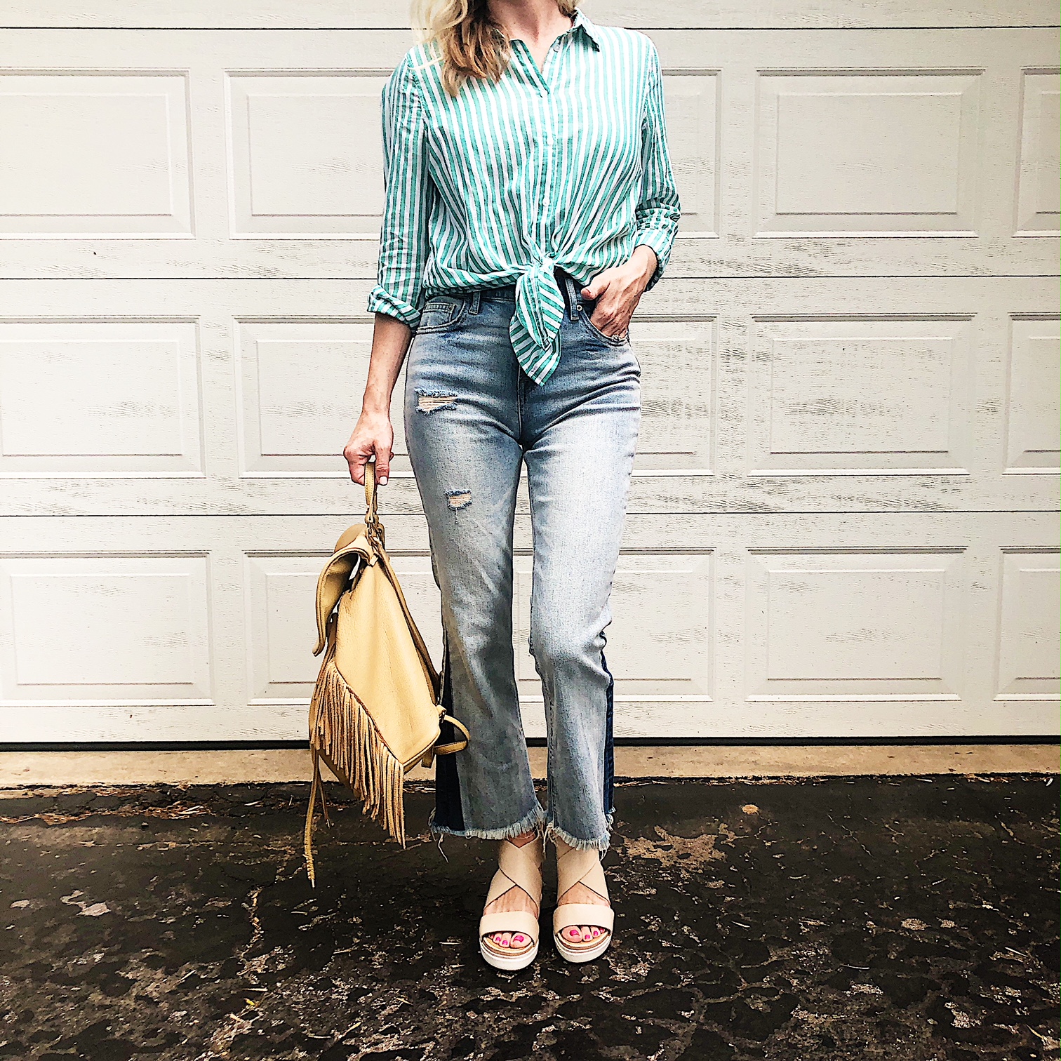 3 WAYS TO WEAR CROPPED FLARE JEANS - Emmy Lou Styles