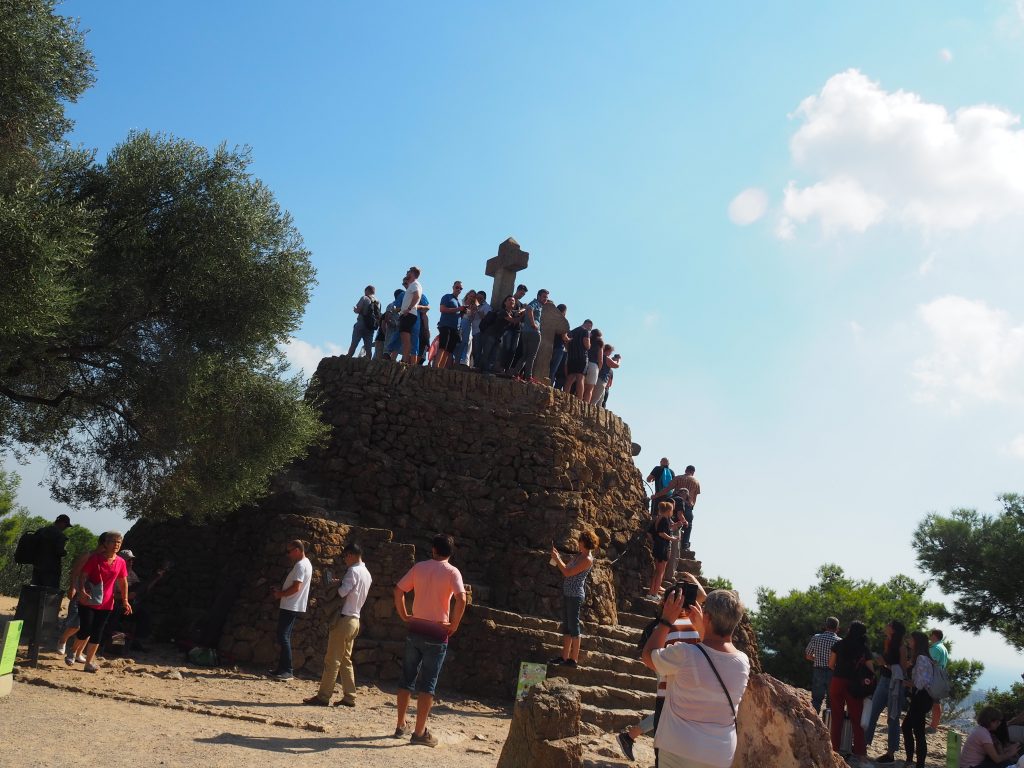 TOP 10 THINGS TO DO IN BARCELONA featured by top Missouri travel blogger, Emmy Lou Styles: Climb to the top of Turó de les tres creus in Park Guell 