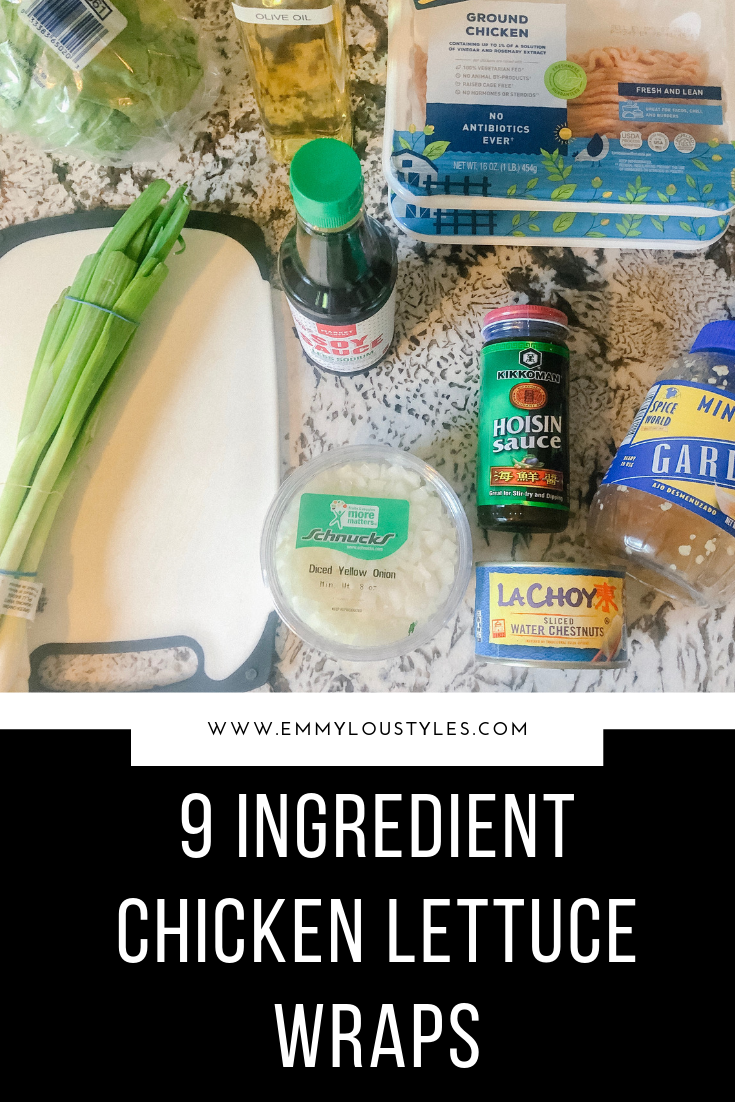 9 Ingredient Chicken Lettuce Wraps