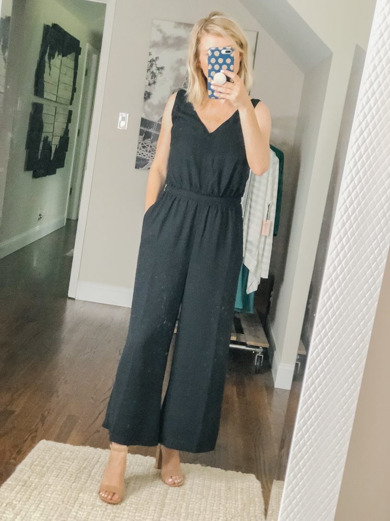 Black wide leg jumpsuit from the Gibson Look collection available at Nordstrom