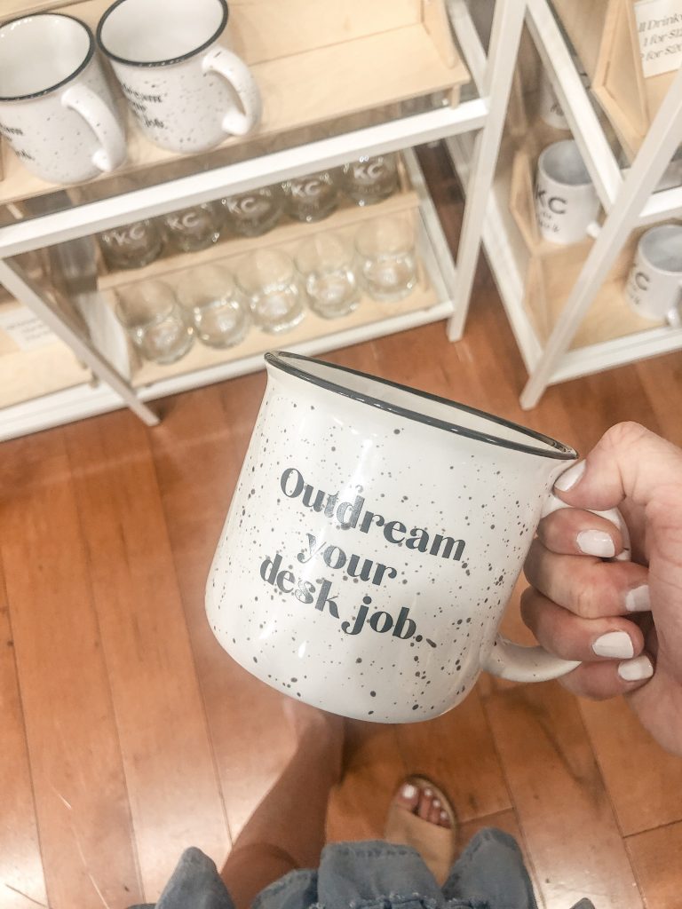 Girls Weekend to Kansas City_Outdream your desk job coffee mug