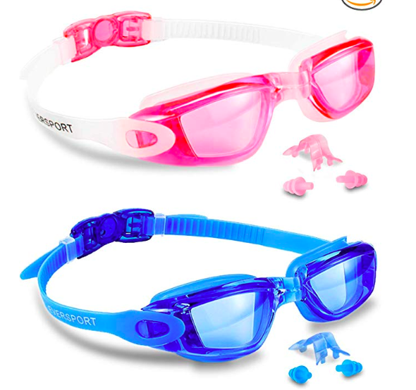 two pack shatterproof kids googles