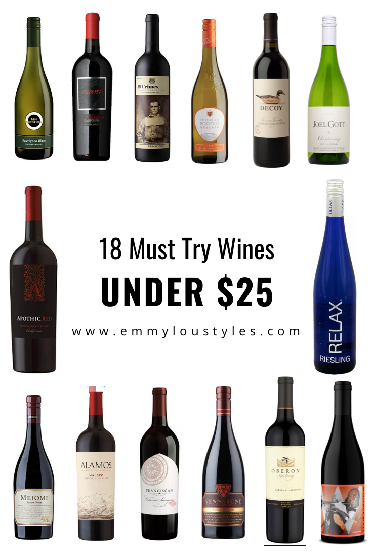 18 Wines Under 25 + Gift Ideas Emmy Lou Styles