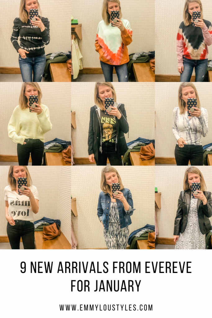 9 photo collage of woman showing new arrivals from Evereve