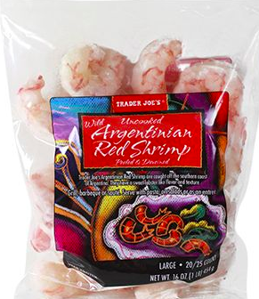 Red Argentine Shrimp from Trader Joes for easy meals