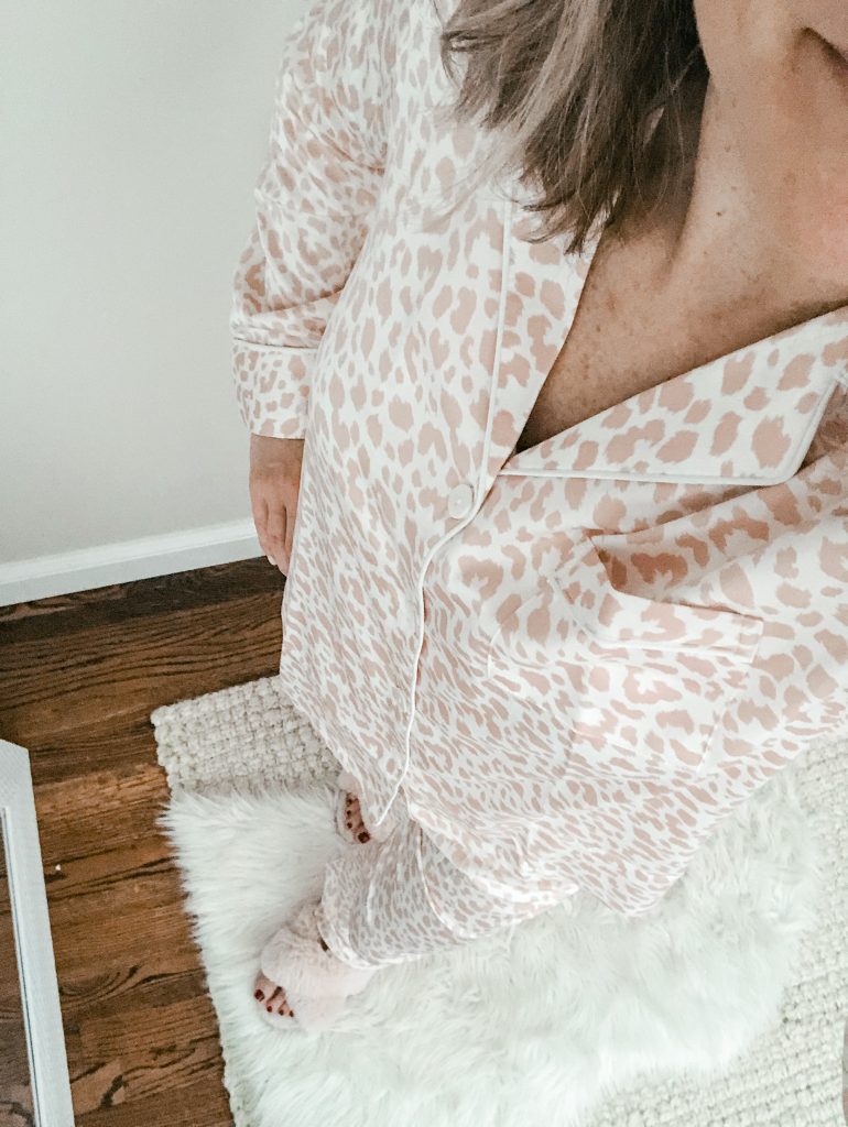 Womens satin pajama set from Amazaon