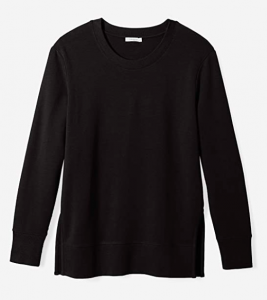 Casual side split cotton sweatshirt from Amazon
