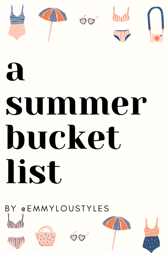 A summer bucket list for kids