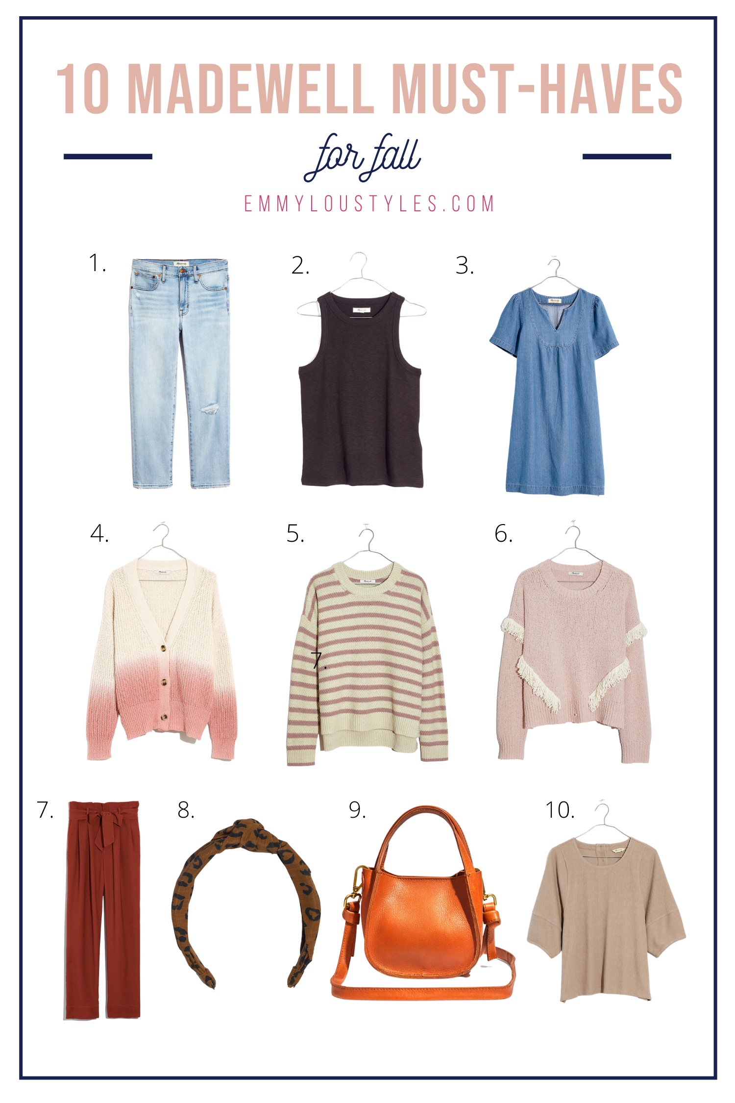 madewell must haves for fall