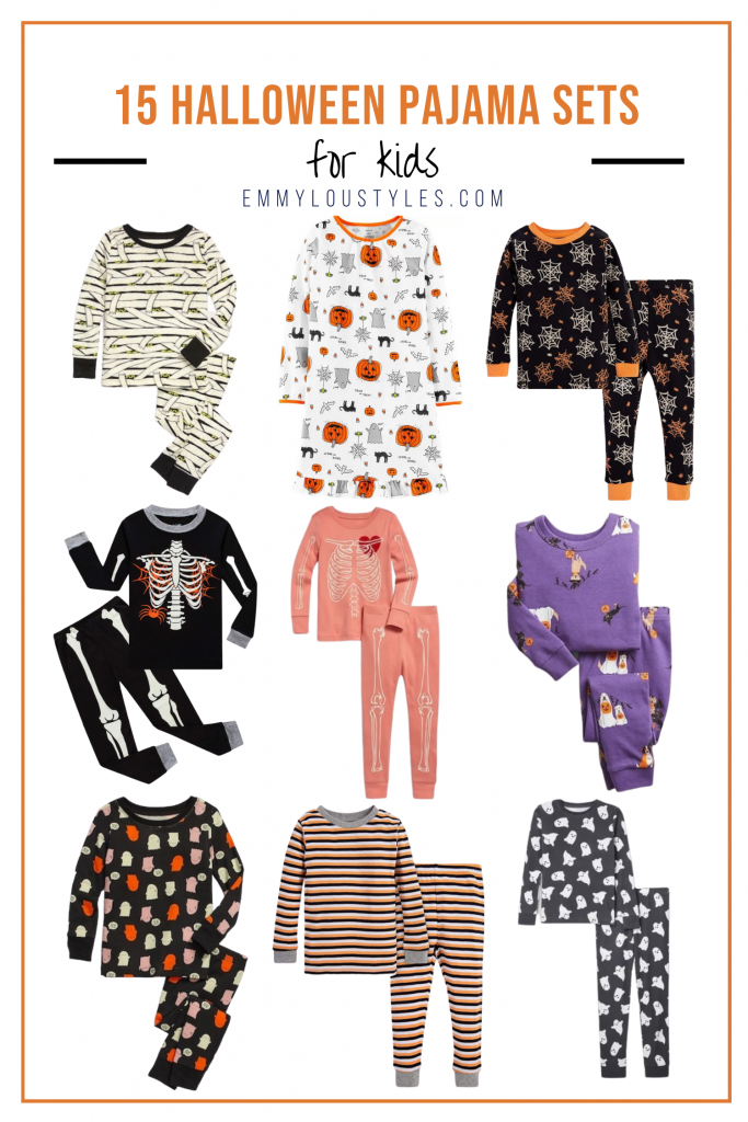 halloween pajama sets for kids